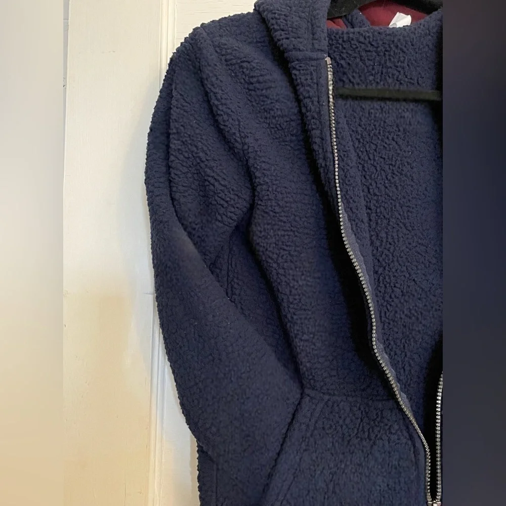 The Children’s Place Boys Size 10/12 Sherpa Cozy Zip Up Hoodie •Kangaroo Pockets